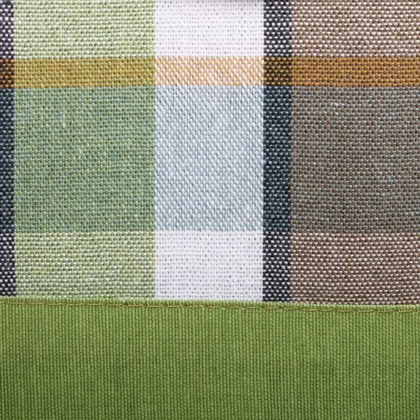 Скатерть Scotland Green с кантом зеленая полоска 140x180 см зеленый La Nuit 