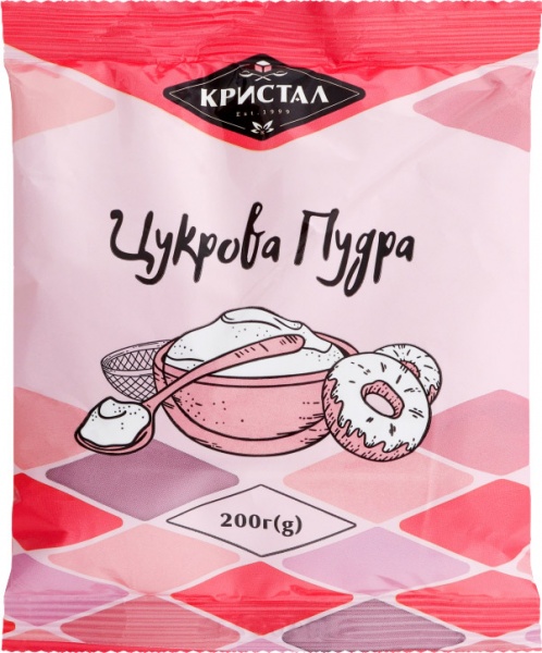 Цукрова пудра ТМ Кристал 200 г 4820146980020