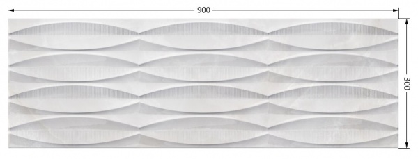 Плитка Cifre Онікс Калеа Вайт 30x90 