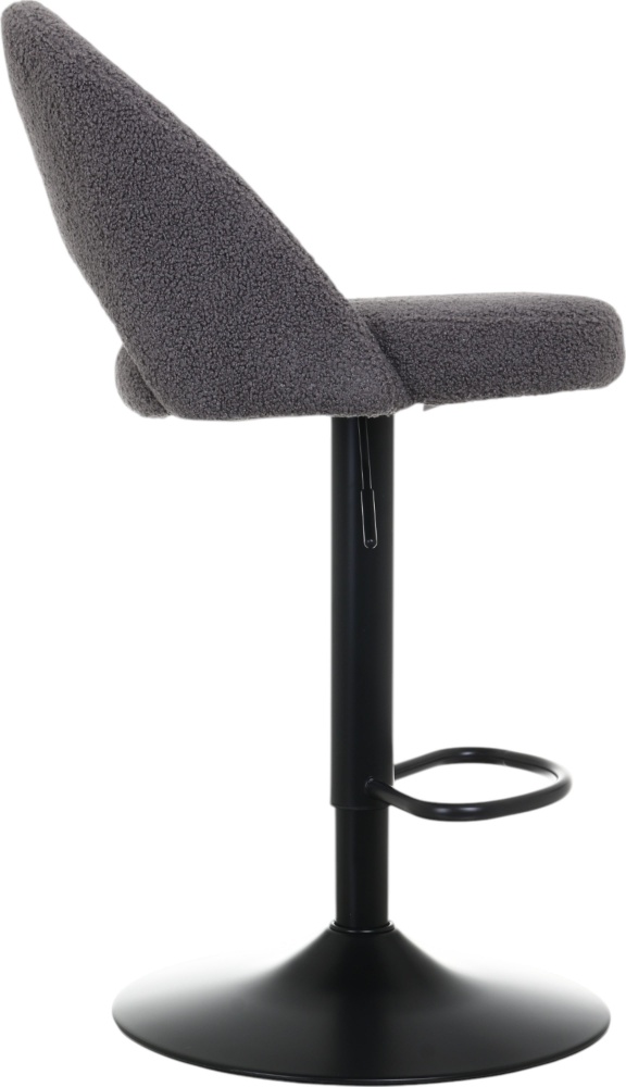 Стул барный ROUND UF TEDDY-14 480х510х910-1110 мм серый