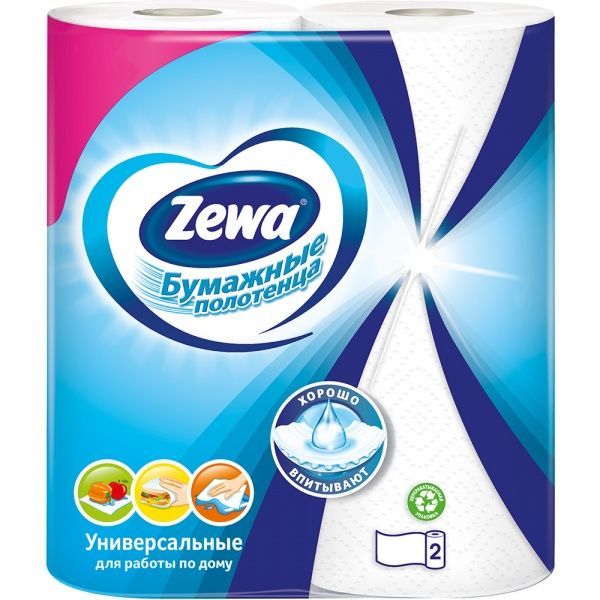 Паперові рушники Zewa двошаровий 2 шт.