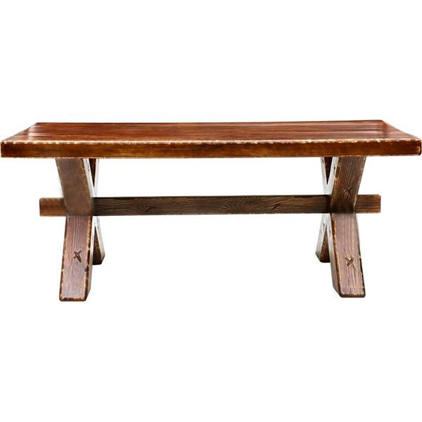 Стіл дерев’яний Брус 79x200 см дерево темне 