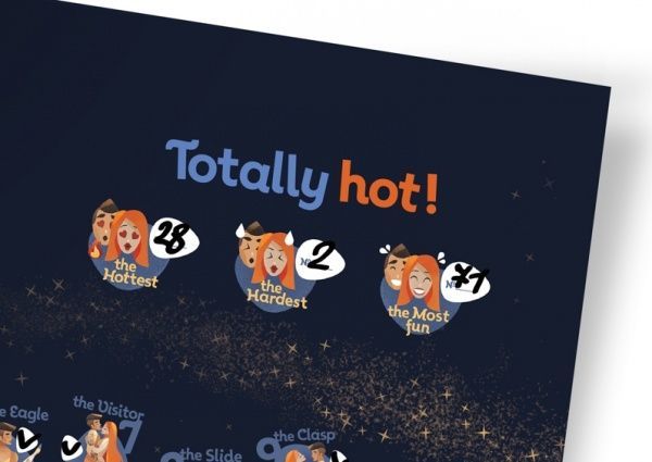 Cкретч постер 100 ДЕЛ KAMASUTRA edition (тубус)