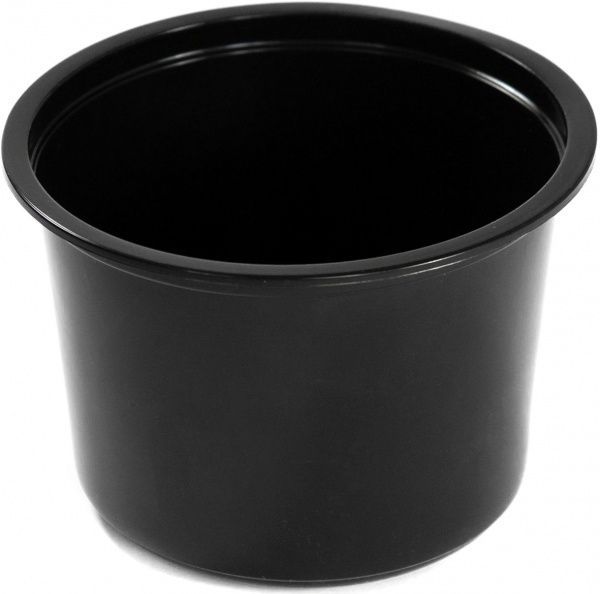 Контейнер Petruzalek круглый PP черный 500мл 50 шт./ уп. 115 x 115 x 80 мм
