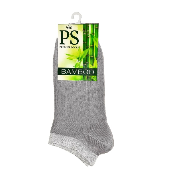 Шкарпетки Premier Socks бамбук з люрексом р. 23-25 сірий 