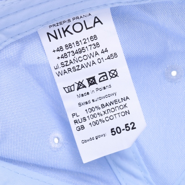 Кепка для девочек Pampona 21 L 07 р.48 темно-голубой 