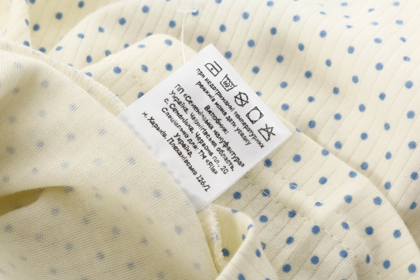 Комплект домашний женский Горошек голубой футболка и шорты р. L молочный