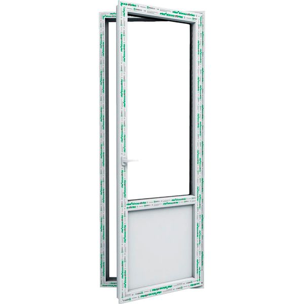 Дверь металлопластиковая Steko ручка в комплекте 800x2100 мм правая 