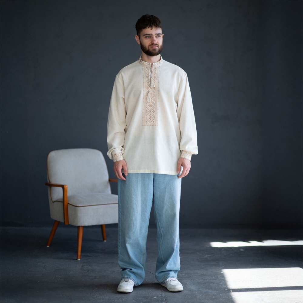 Рубашка Эдельвика льняной р. L 114-25/08