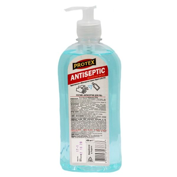 Антисептик Protex для рук 450 мл органічний