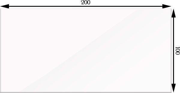 Плитка Golden Tile Metrotiles Satin plane білий 460111 10x20 