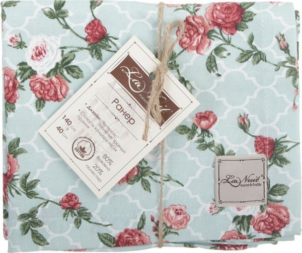 Раннер Маленькие розы 40x140 см разноцветный La Nuit 