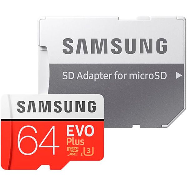 Карта пам'яті Samsung microSDHC 64 GB MB-MC64GA/RU