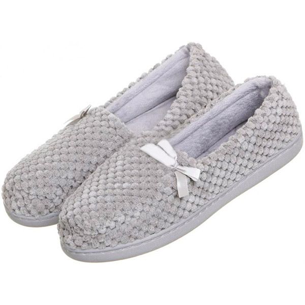 Обувь домашняя женская La Nuit Велюр р. 40 серая