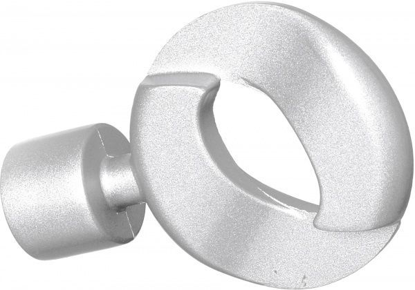 Наконечник Gardinia Ally Коло набірний d16 мм срібний 2 шт. 