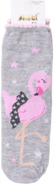 Носки для девочек ARTI 200179 р.5-6 серый 