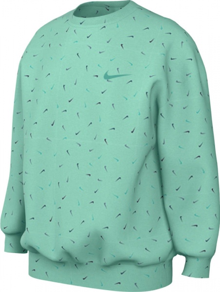 Світшот Nike G NSW CLUB FLC OVRSZD CRW LOGO FD2943-349 бірюзовий