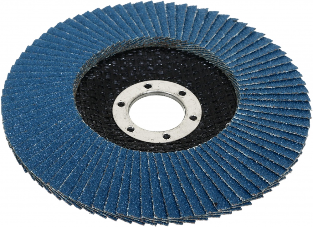 Круг пелюстковий LION торцевий по металу/нержавійці 125х22,23 мм 125 мм P80