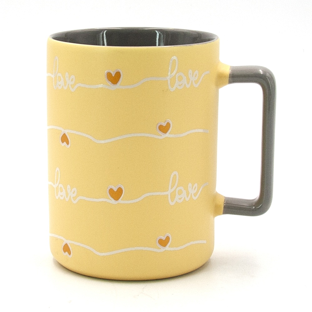 Чашка Milika Heartbeat Yellow 400 мл M0520-RX-N250519Yellow