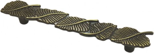 Мебельная ручка 733-128-V07 128 мм античная латунь