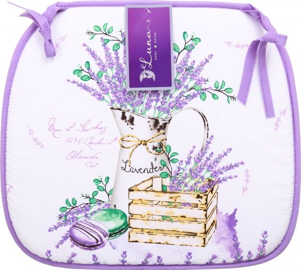 Подушка на стул Лаванда 33x38x2 Luna