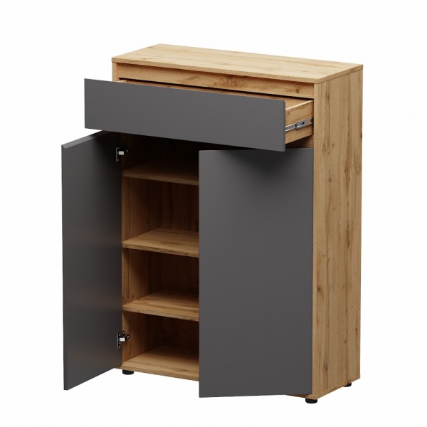 Комод SOKME Nitro Soft дуб вотан /серый 