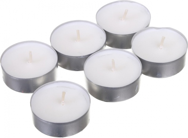 Свічка-таблетка ароматизована Pako-If Різдвяна Скандинавська 6 шт. білий 