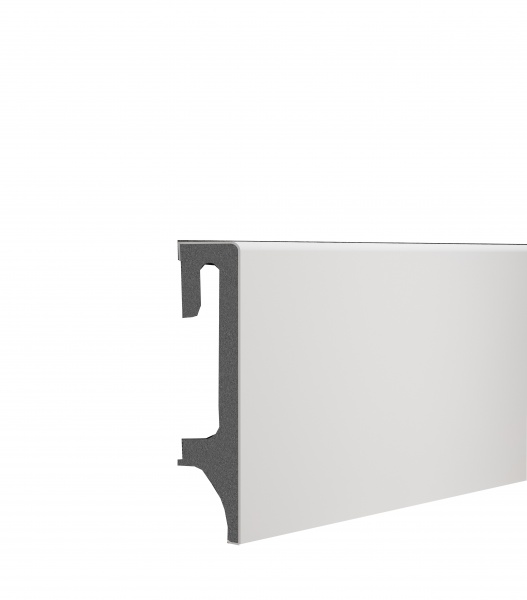 Плинтус ESPUMO 80 201 VOX белый мат 16х80х2500 мм 