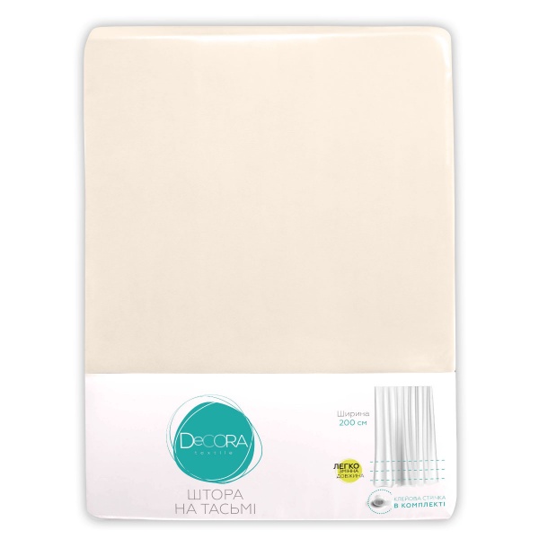 Штора VELOUR 150х275 молочний Decora textile