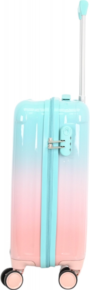 Чемодан Compass MS-2693 90 л розовый с голубым 53x29x75 см L