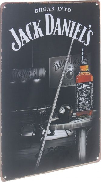 Табличка жерстяна друкована Jack Daniels 30x20 см різнокольоровий 