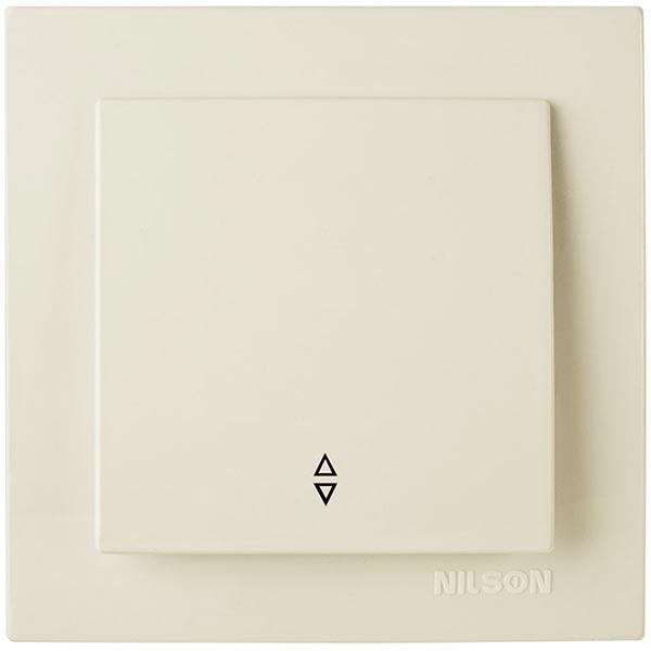 Выключатель одинарный Nilson Thema проходной кремовый