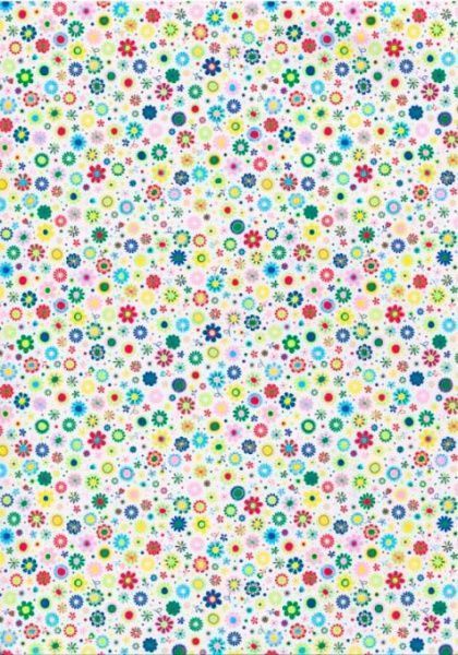 Бумага с рисунком Мелкие цветы 21х29,7 см 300 г/м² Heyda