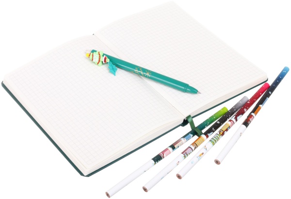 Набор канцелярский Hello santa зеленый 