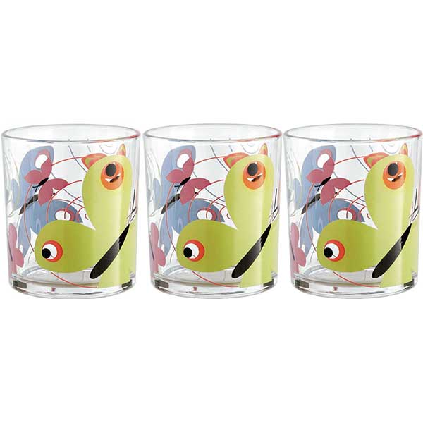 Набір низьких склянок Borgonovo Papillon 250 мл 3 шт