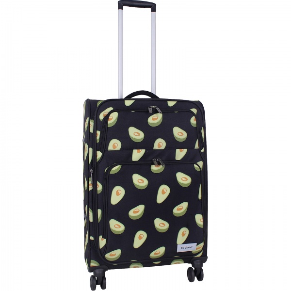 Валіза Bagland Валенсiя Авокадо M 63 л чорний суб.763 (37966244) 
