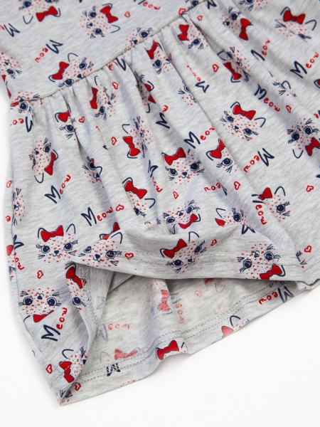 Платье Luna Kids Кошка р.98 серый 