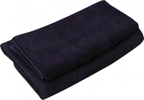 Полотенце махровое 50x90 см черный Ideal 