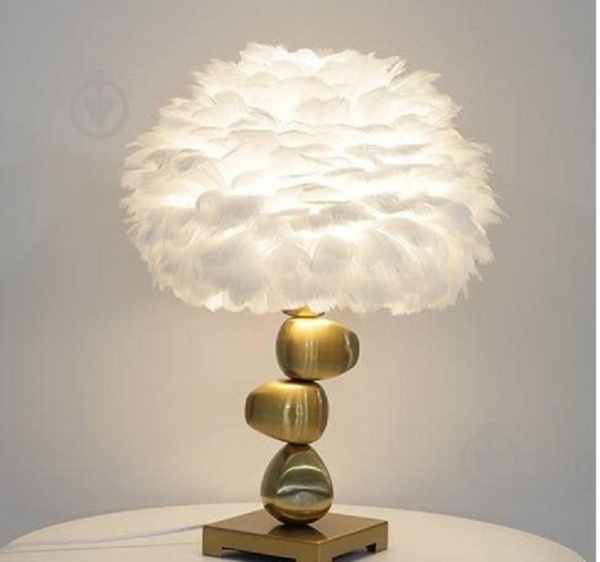 Настольная лампа Berger Gold & White 1x40 Вт E27 белый/золото 7001-TL-1 Gold & White 