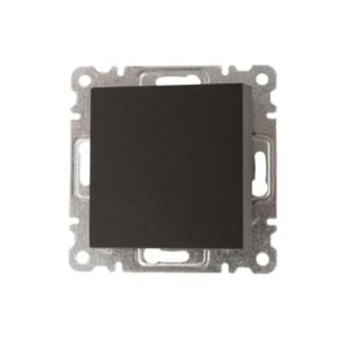 Механізм вимикача одноклавішний Makel Karea без підсвітки чорний матовий 57054001