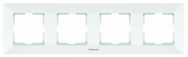 Рамка четырехместная Panasonic Arkedia Slim горизонтальная белый 480500133