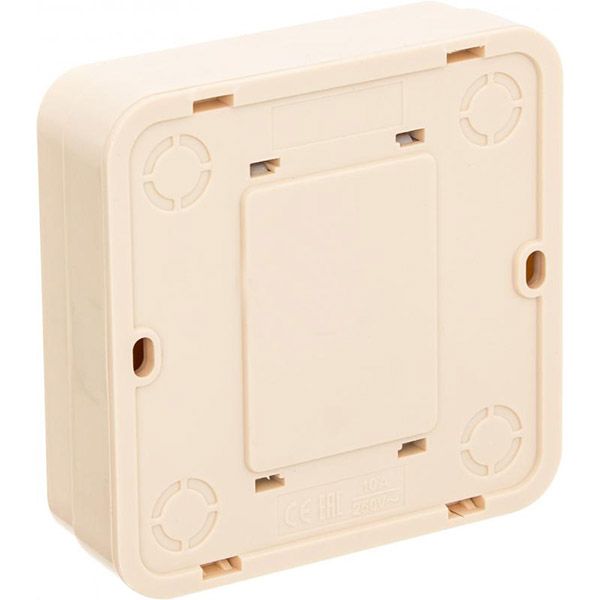 Вимикач прохідний одноклавішний UP! (Underprice) IP20 без підсвітки 10 А 220-250В кремовий BD-SWP.MZ20G1W2-CR