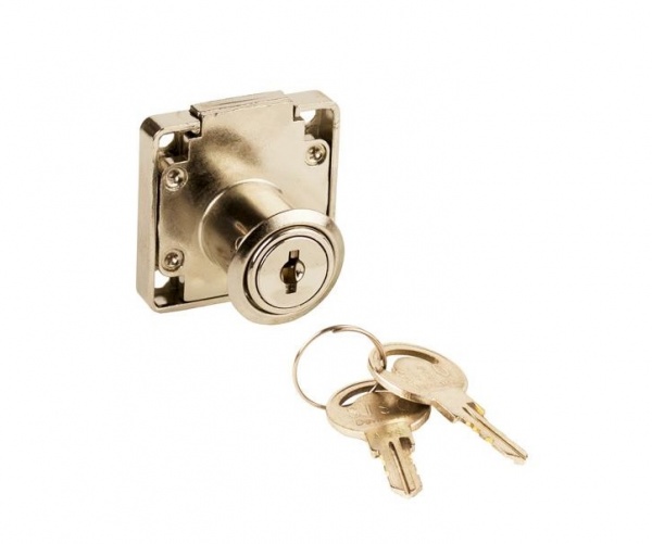 Замок врізний хром Х-850 ключ метал Siso 1 шт.