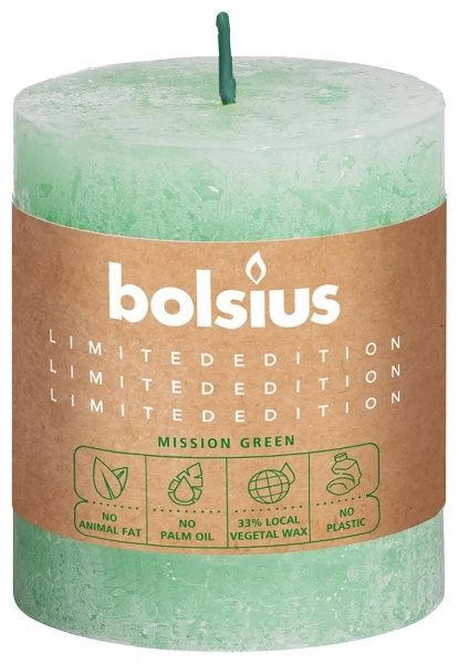 Свеча Divine Earth Рустик 80/68мм Вода Bolsius