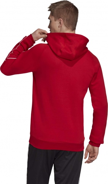 Джемпер Adidas CORE18 HOODY CV3337 р. 2XL червоний