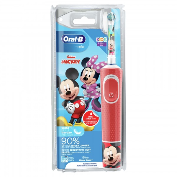 Электрическая зубная щетка Oral-B Kids (3+) D100.413.2K Mickey