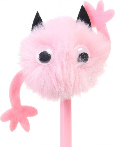 Ручка шариковая Страшка розовая 