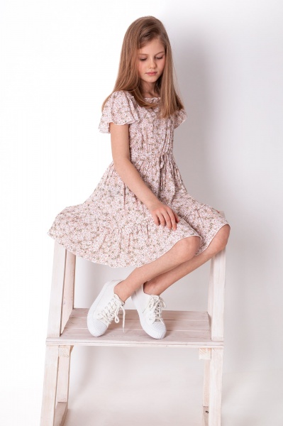 Платье Україна 4245 р.140 бежевый с рисунком 