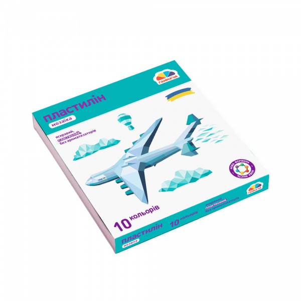 Пластилін 10 кольорів 120 г Гамма UA