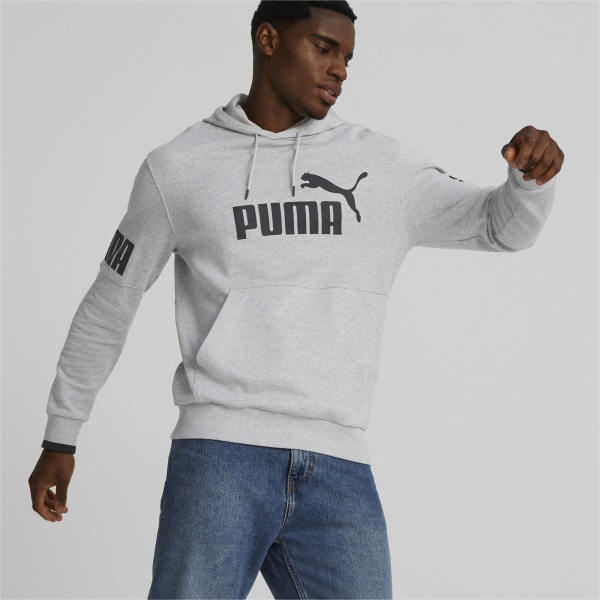 Джемпер Puma POWER COLORBLOCK HOODIE TR 67332504 р. XL сірий